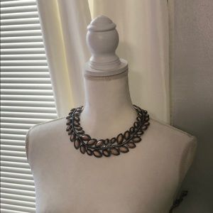 Orange leaf necklace